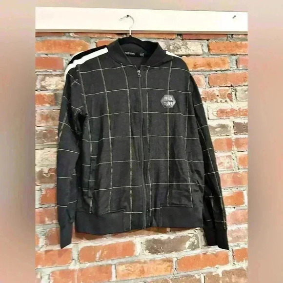Hudson Outerwear Large Plaid Track Style Jacket Size Medium - Picture 2 of 7